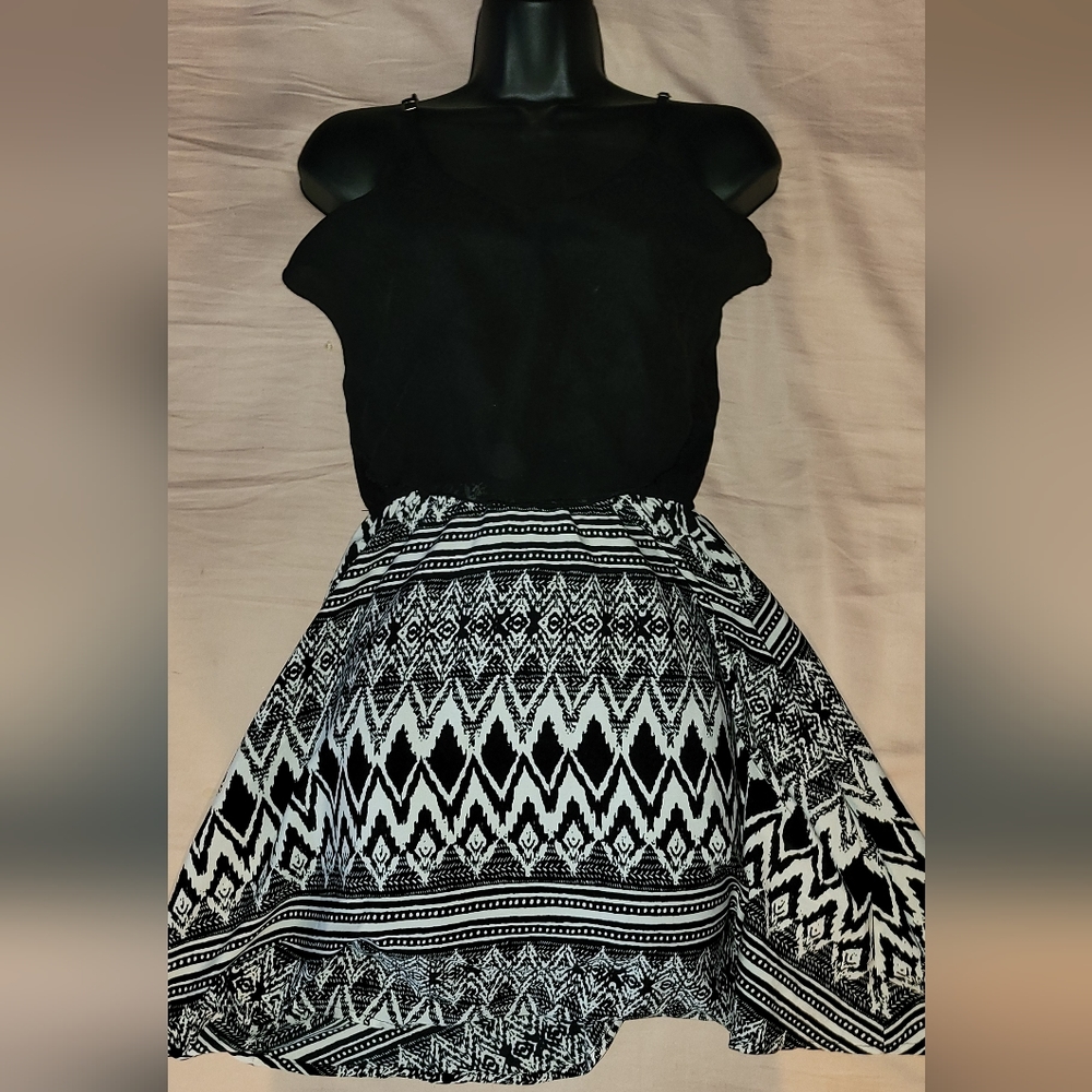 Black and white dress